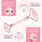ROLE MODEL-Rose Quartz Facial Roller + Gua Sha Set