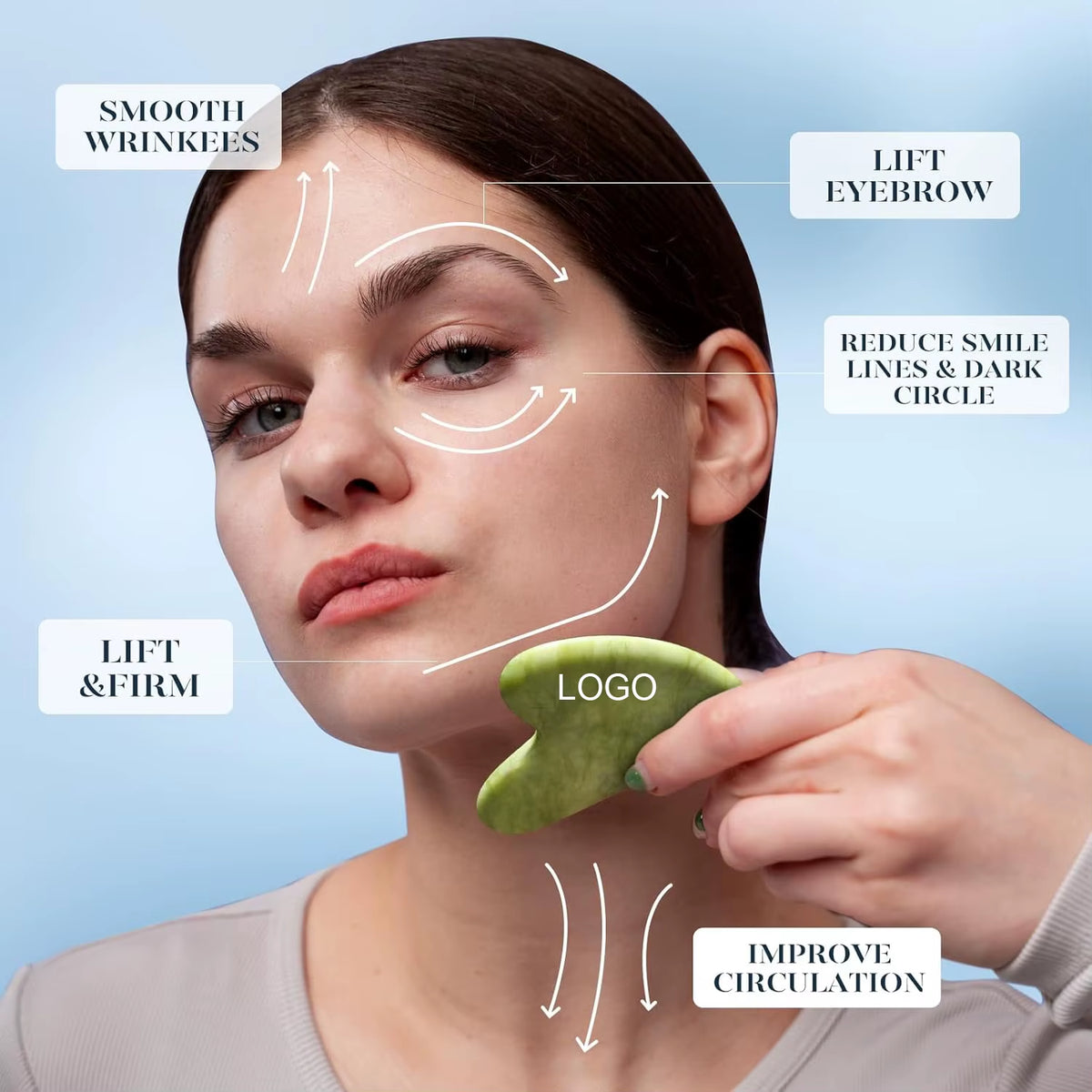 CHILL PILL-Cooling Facial Roller + Gua Sha Set