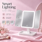 TRIPLE TAKE — Rechargeable LED Tri-Fold Vanity Mirror