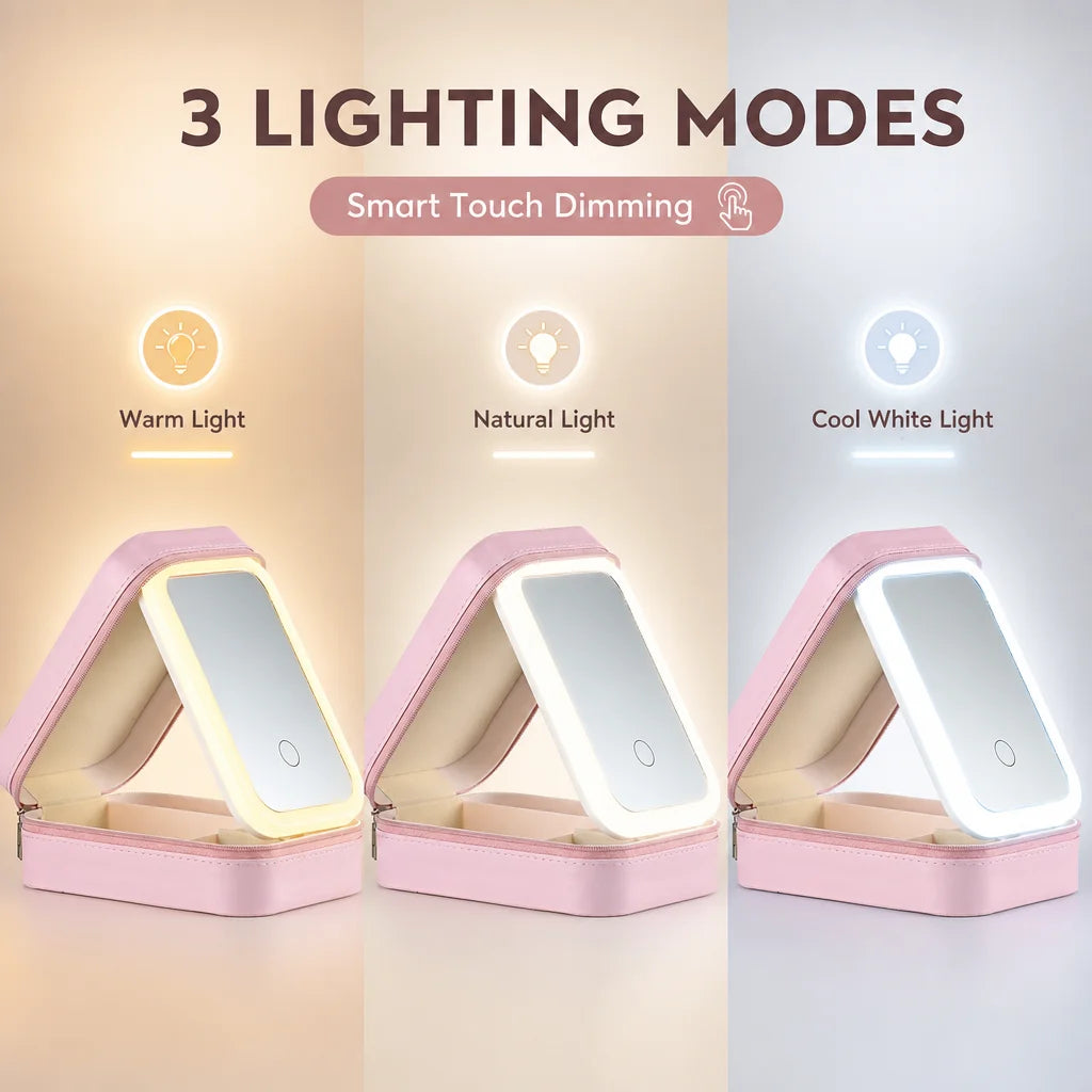 GLOW GETAWAY — LED Travel Makeup Case