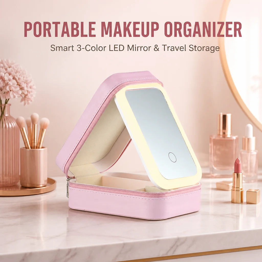 GLOW GETAWAY — LED Travel Makeup Case