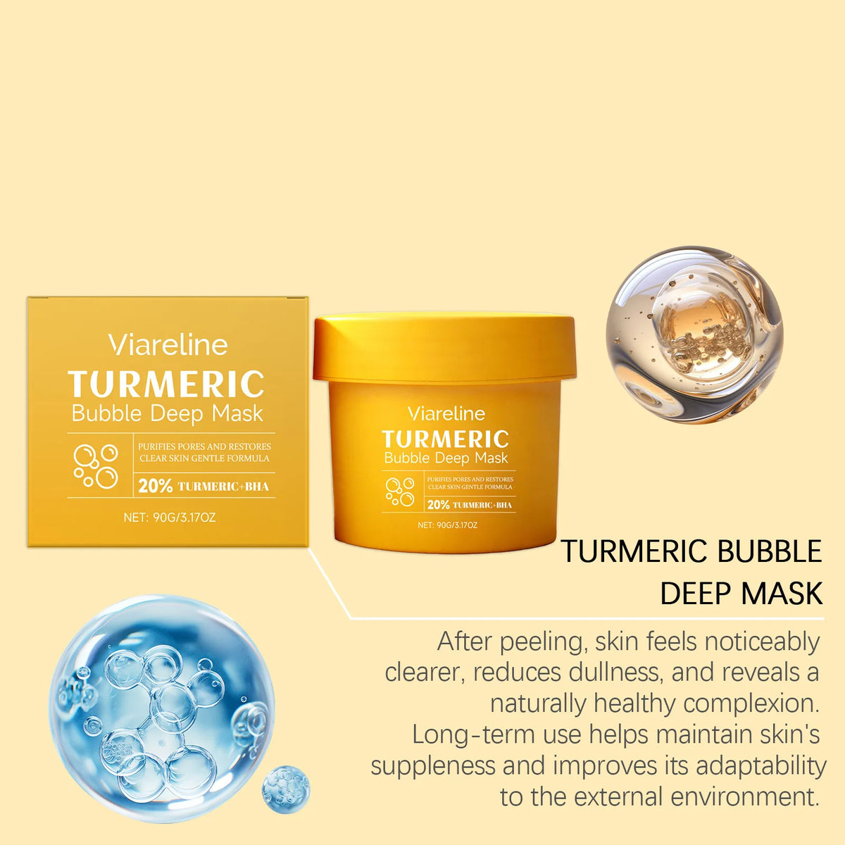 Glow Pop!- Turmeric Bubble Deep Mask